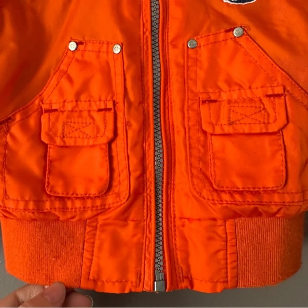 Lief! Infant/Toddler Zip Up Hooded Bomber‎ Jacket | Orange